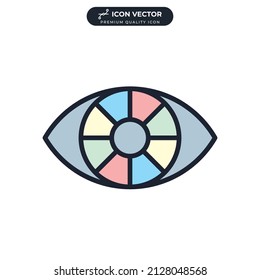 vision icon symbol template for graphic and web design collection logo vector illustration