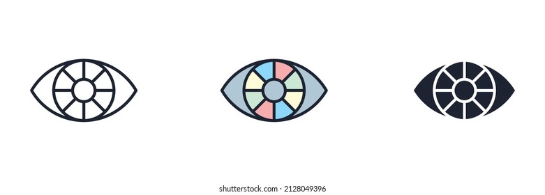 vision icon symbol template for graphic and web design collection logo vector illustration