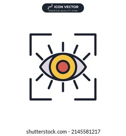 vision icon symbol template for graphic and web design collection logo vector illustration