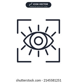 vision icon symbol template for graphic and web design collection logo vector illustration
