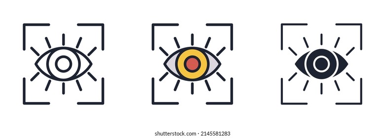 vision icon symbol template for graphic and web design collection logo vector illustration