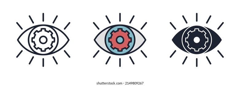 vision icon symbol template for graphic and web design collection logo vector illustration