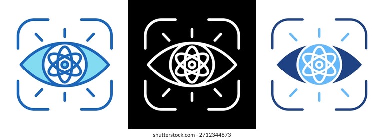 Visión Icon Ilustración vectorial triplestyle