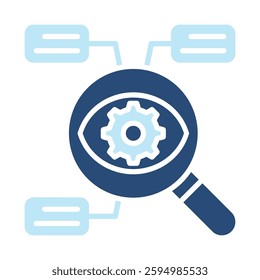 Vision Icon Two Color Style. Vector Illustration For Graphic Design