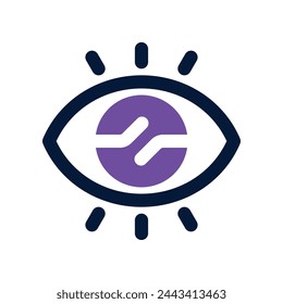 vision icon. vector dual tone icon for your website, mobile, presentation, and logo design.