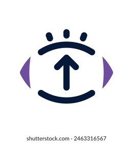 vision icon. vector dual tone icon for your website, mobile, presentation, and logo design.