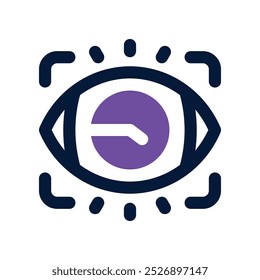 ícone do vision. ícone de tom duplo vetorial para o seu site, celular, apresentação e design de logotipo.