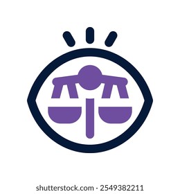ícone do vision. ícone de tom duplo vetorial para o seu site, celular, apresentação e design de logotipo.