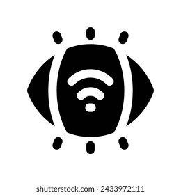 vision icon. vector glyph icon for your website, mobile, presentation, and logo design.