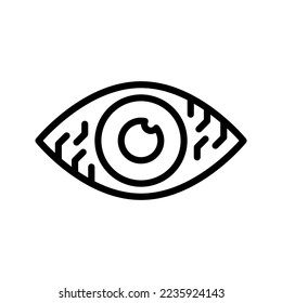 Icono de visión ilustración logotipo de plantilla aislado en fondo blanco