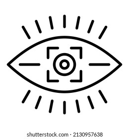 Vision icon vector image. Can also be used for web apps, mobile apps and print media.