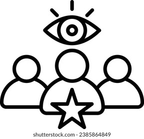vision icon vector leadership vision illustration