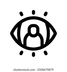 vision icon. vector line icon for your website, mobile, presentation, and logo design.