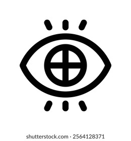 Vision icon. vector line icon for your website, mobile, presentation, and logo design.