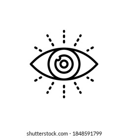 Vision icon in vector. Logotype