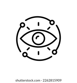 Vision icon in vector. Logotype
