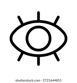 Ilustración de diseño de símbolo de Vector de icono de visión