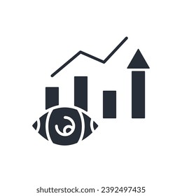 vision icon. vector.Editable stroke.linear style sign for use web design,logo.Symbol illustration.