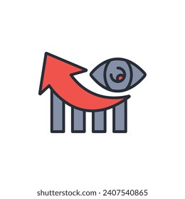 Vision icon. vector.Editable stroke.linear style sign for use web design,logo.Symbol illustration.