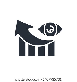 Vision icon. vector.Editable stroke.linear style sign for use web design,logo.Symbol illustration.