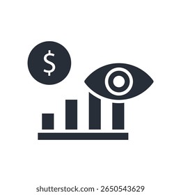 vision icon. vector.Editable stroke.linear style sign for use web design,logo.Symbol illustration.