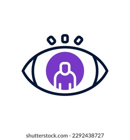 vision icon for your website, mobile, presentation, and logo design.