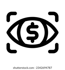 vision icon for your website, mobile, presentation, and logo design.