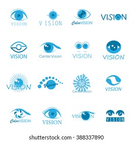 Vision Icons Set - Isolated On White Background - Vector Illustration, Graphic Design, Editable For Your Design. Collection Of Modern Eyes