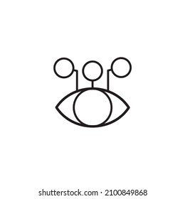 vision icons symbol vector elements for infographic web