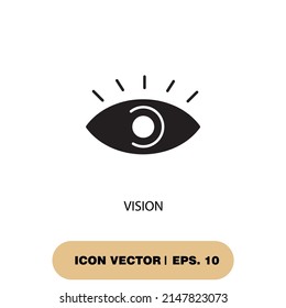 vision icons  symbol vector elements for infographic web