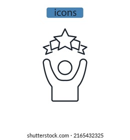 Vision icons  symbol vector elements for infographic web