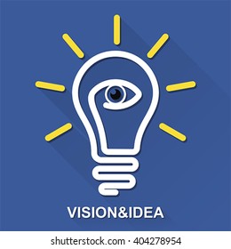 Vision and ideas, business concept. vector 