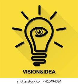 Vision and ideas, business concept. vector 