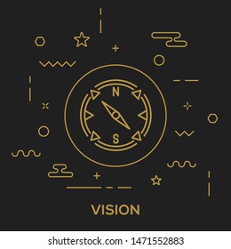 VISION AND ILLUSTRATION ICON CONCEPT