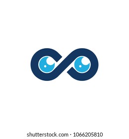Vision Infinity Logo Icon Design