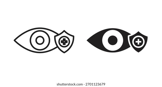 Vision insurance icon vector collection. vector stock symbol illustrations