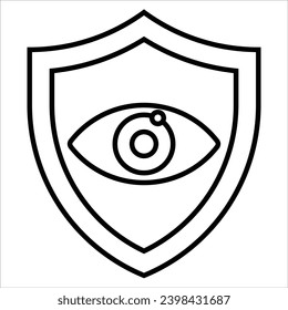 for vision insurance, Insurances line icon, sign, symbol
