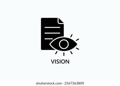 Vision Isolated Vector, Icon Or Logo Sign Symbol Illustration
