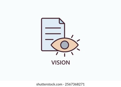 Vision Isolated Vector, Icon Or Logo Sign Symbol Illustration
