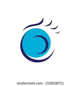 vision lens optical Eye Logo design vector symbol concept idea