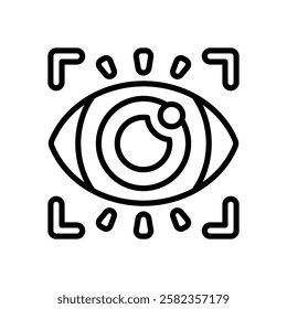 vision line icon. vector icon for your website, mobile, presentation, and logo design.