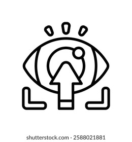 vision line icon. vector icon for your website, mobile, presentation, and logo design.