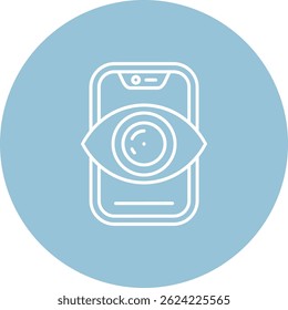 Vision Line vector Icon Design