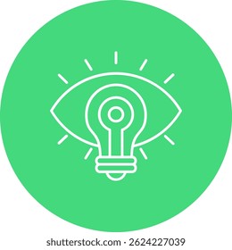 Línea de visión Vector Icon Design