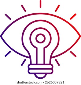 Línea de visión Vector Icon Design