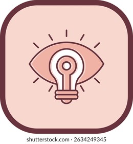 Línea de visión Vector Icon Design