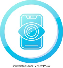 Línea de visión Vector Icon Design
