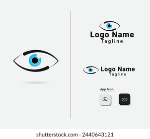 Vision logo art. Eye logo design. Vector. Lens. Premium. Human eye vector art. Finance. Icon. Creative design. Business. Eye care logo.