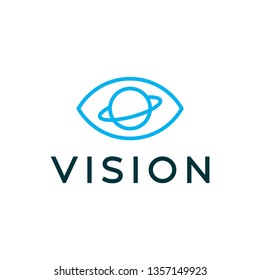 Vision logo design concept. Universal vision logo.