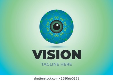 Vision logo design. Eye design.